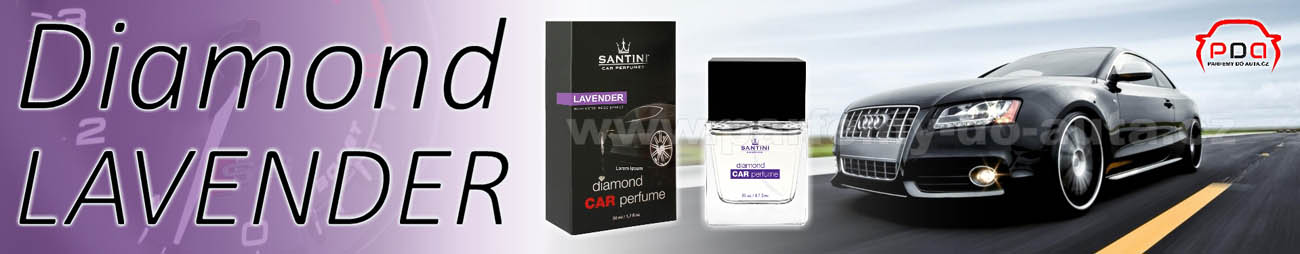 Diamond Car Perfume Lavender - fialový autoparfém od Santini